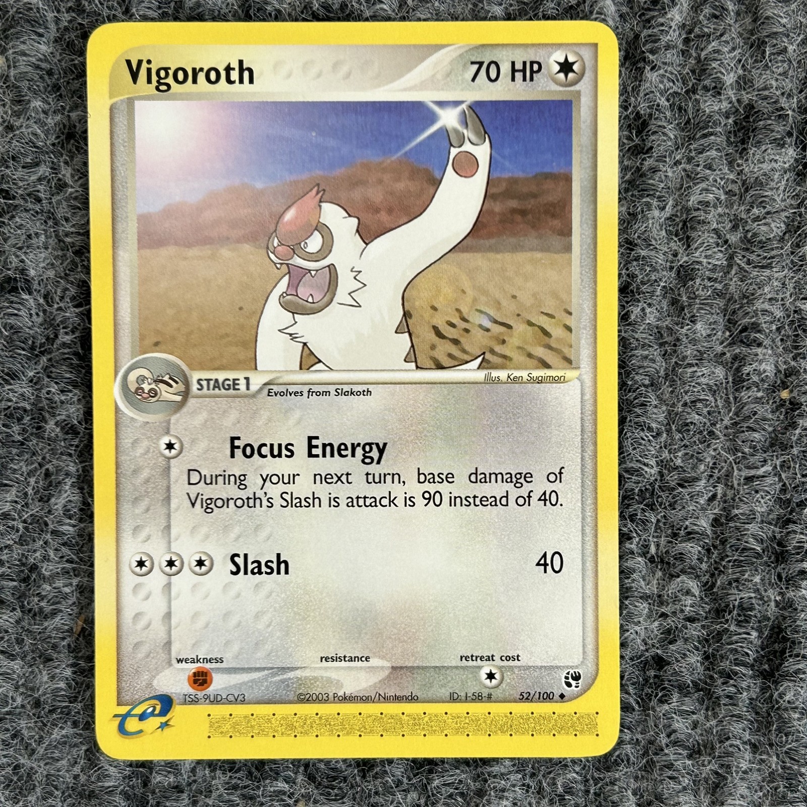 Pokemon EX Sandstorm Vigoroth 52/100 Uncommon Stage 1 NM