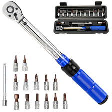 1/4 inch Bike Torque Wrench Set Adjustable Bicycle Torque Wrench Tools 2-24 Nm