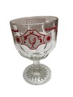 COLLECTIBLE VTG. “PISTOL CLUB MEMBERS” STEMMED GOBLET.  BREWERY BARWARE. — photo 2