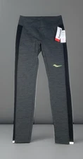 Saucony Solstice Legging Women M Running Reflective Soft-Lined Cold Weather NWT