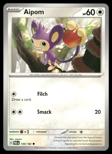 Aipom 145/182 Common Paradox Rift