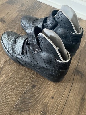Nike Flystepper 2K3 Black Croc Size 13 Men s Sneakers 677473-001 Strap High Top 