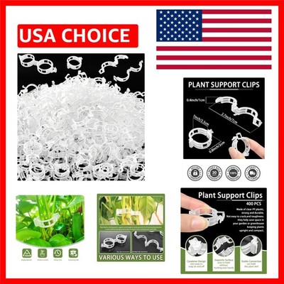 400 Highly Durable Plant Support Clips - Perfect for Tomatoes, Melons, and More
