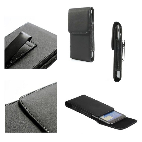 FüR Xiaomi Redmi Note 9 Pro (2020) GüRteltasche Holster Etui Metallclip Kunst...-image