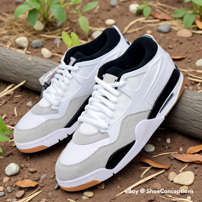 Nike Air Jordan 4 RM Shoes White Black Neutral Gray FQ7939-110