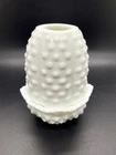 Vintage Fenton Hobnail Milk Glass Fairy Lamp