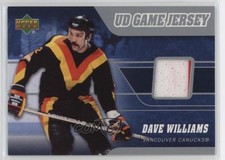 2006-07 Upper Deck UD Game Jersey Tiger Williams Dave Williams #J2-DW 5q7