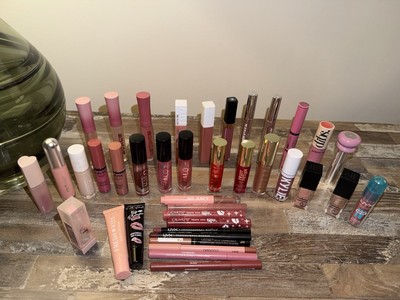 Lot Of 39 Ulta,Chanel, Sacheu,Buxom,Milani,NYX Lipsticks,Glosses,Stains & Liners