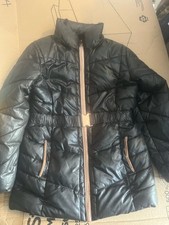 MICHAEL KORS FULL-ZIP PUFFER COAT - BLACK - GIRLS SIZE 6X