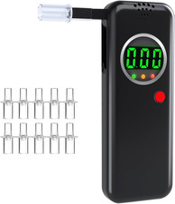 Breathalyzer, Alcohol Tester with LCD Digital Display, Breathalyzer w/ 10 Mouth