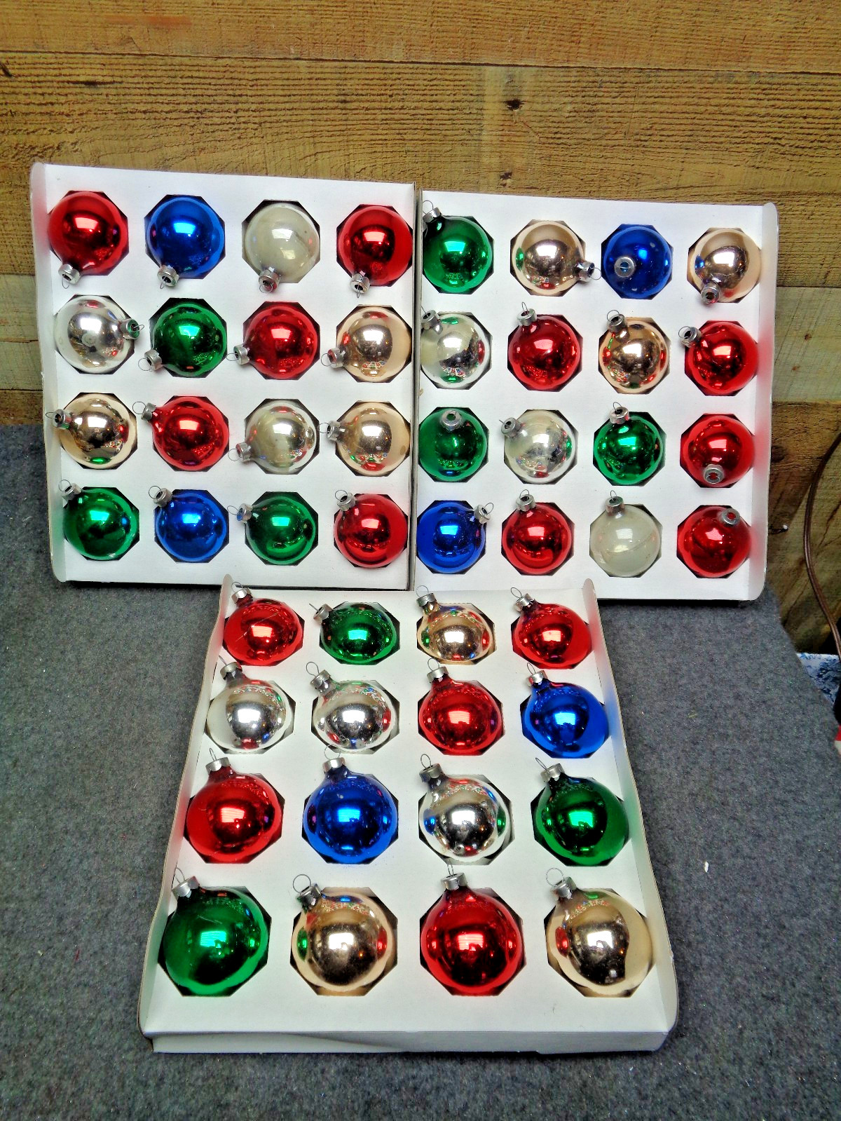 HOLIDAY TIME Rauch Christmas Holiday Ornaments- 3 Pkgs of 16- Multicolor