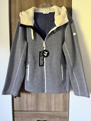 Damen Kapuzen-Fleece Jacke Weather Report Sweden, Größe 44