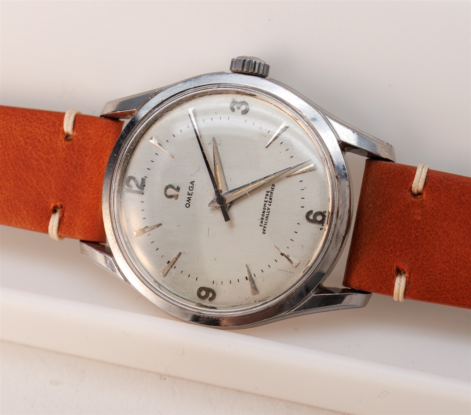 1952 Omega Classic Jumbo 35.4mm Stainless Steel 2640-9SC Mens Watch Cal 283