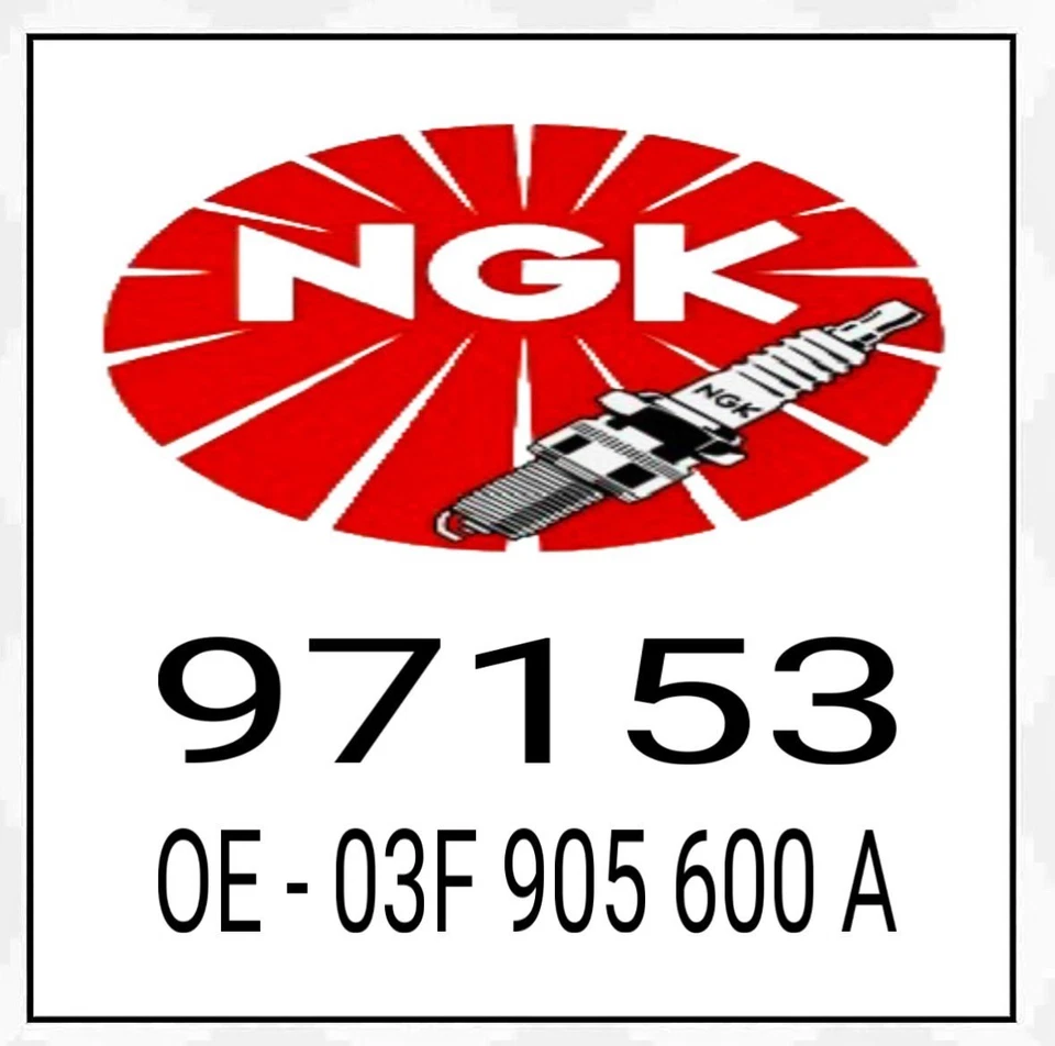 4 x NGK 97153 IZFR6-P7 Zündkerze für VW GOLF 6 POLO 6R AUDI A1 8X A3 8P 1.2 TSI - Bild 3 von 3