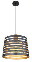 Globo H1 Ablona HäNgeleuchte Metall Schwarz Matt, 1X E27, HöHe 120 Cm, Durchmess