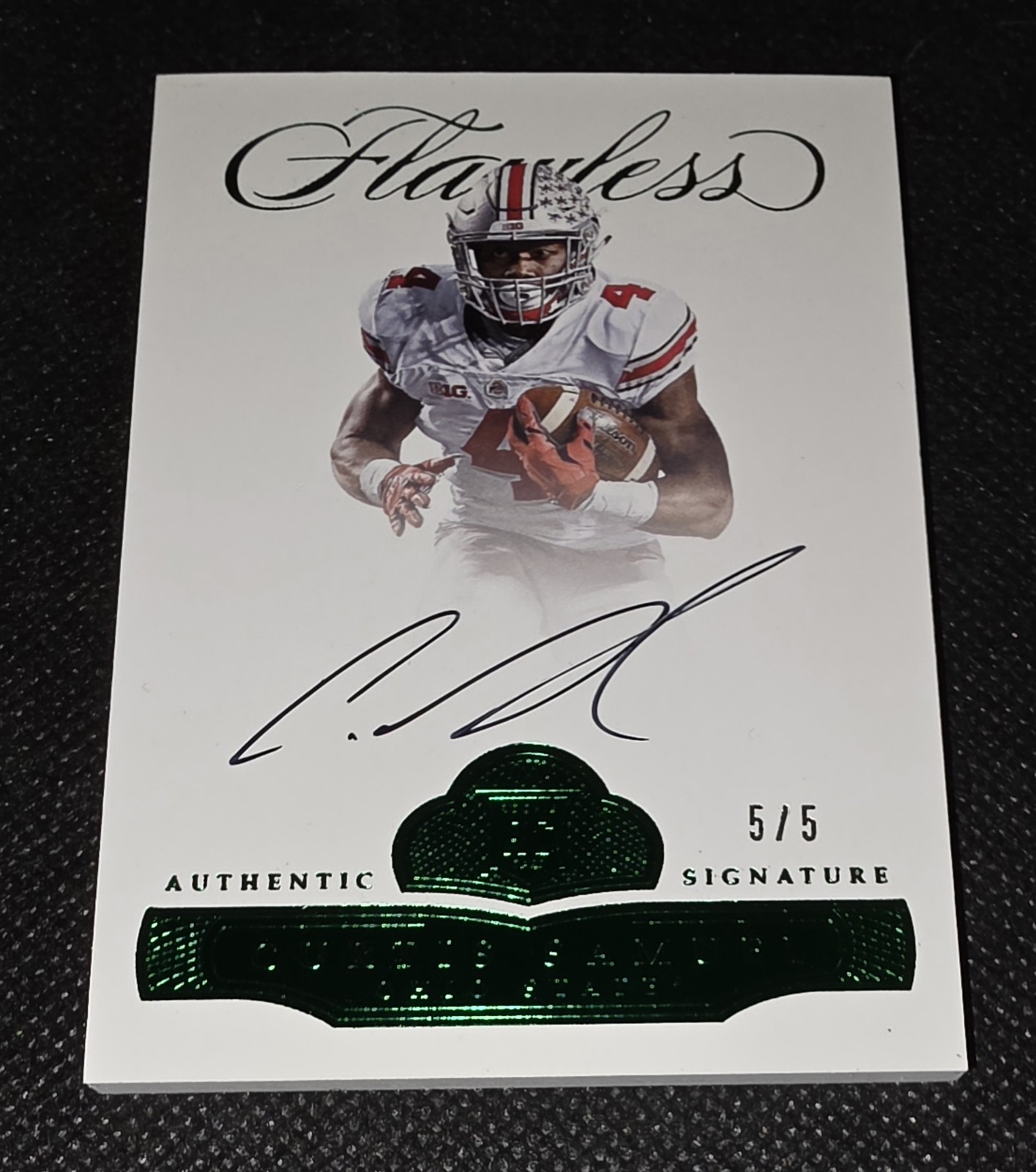 Curtis Samuel Panini Flawless Rookie Autograph #RACS Emerald