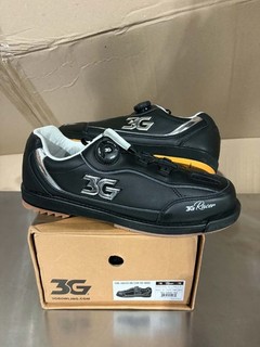 USED 3G Racer Black Chrome Men's Bowling Shoes RH SIZE 10.5 WIDE (EBAY)