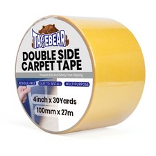 TAPEBEAR Carpet Tape Double Sided 4Inch x 30Yards, Heavy Duty Rug Gripper Ant...