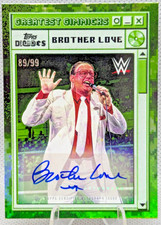 Brother Love AUTO 89/99 Numbered - GREEN - Topps Decades WWE 2026 #104A WWF