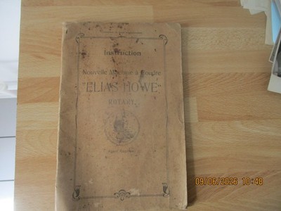 NÄHMASCHINE ELIAS HOWE RTARY HANDBUCH BEDIENUNG ERSATZTEIL