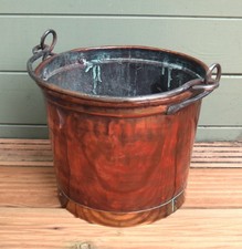 Antique Copper and Brass Bucket