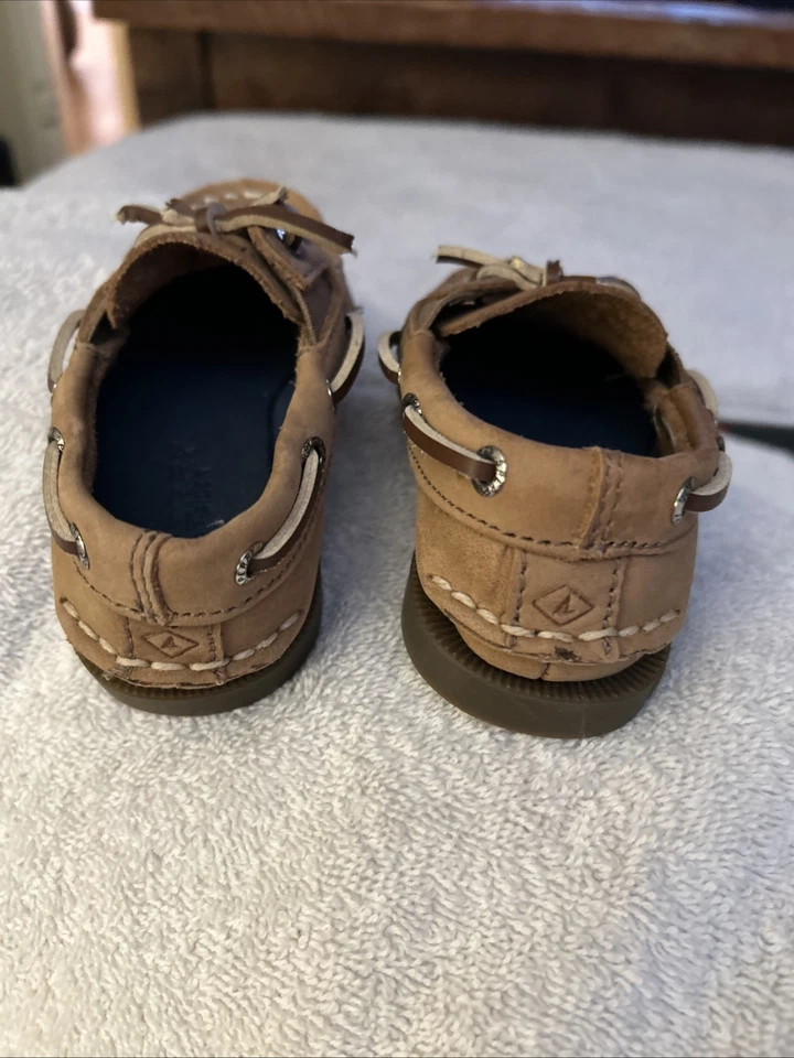 Mocasines Sperry Top Sider de gamuza talla 4T cuero marrón Foto 3 de 4