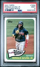 2021 TOPPS 1965 TOPPS REDUX #T656 RONALD ACUNA JR. PSA 9