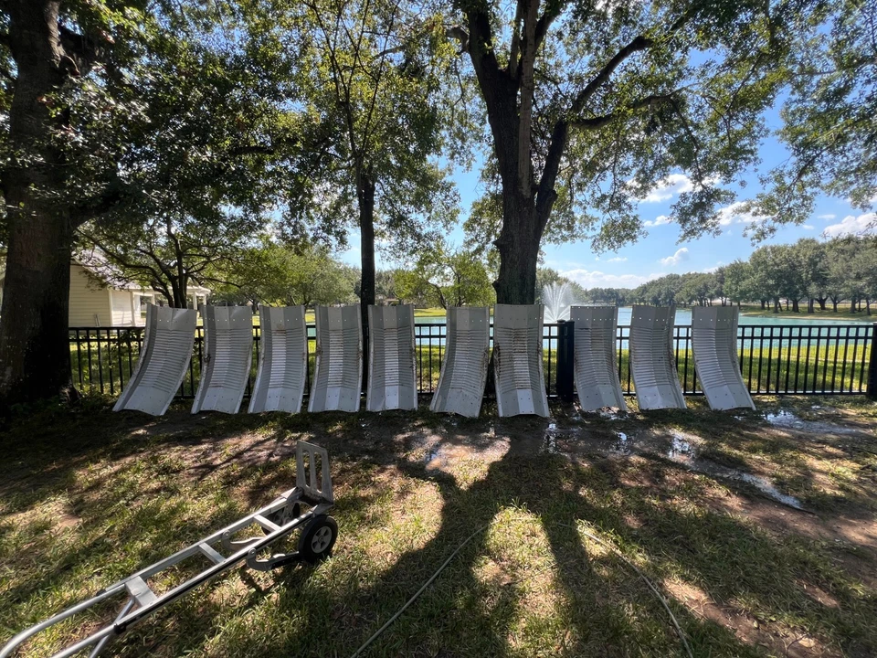 Cochera de acero 20 pies x 16 pies x 11 pies Foto 3 de 4