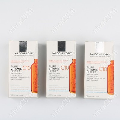 La Roche-Posay 10% Pure Vitamin C Serum Anti-Wrinkle and Anti-Aging 3 pack US;