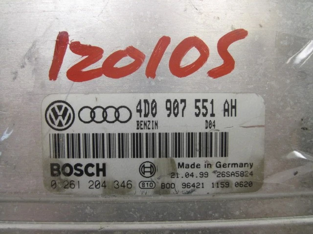 ORDENADOR ECU ECM AUDI A4 A6 PASSAT 1997 98 99 00 01 02 4D0907551AH 828343 Foto 2 de 4
