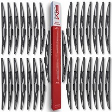 30 Pack Metal Windshield Wiper Blade Silicone Universal 9x3 9x4 Ju-hook 28 Inch
