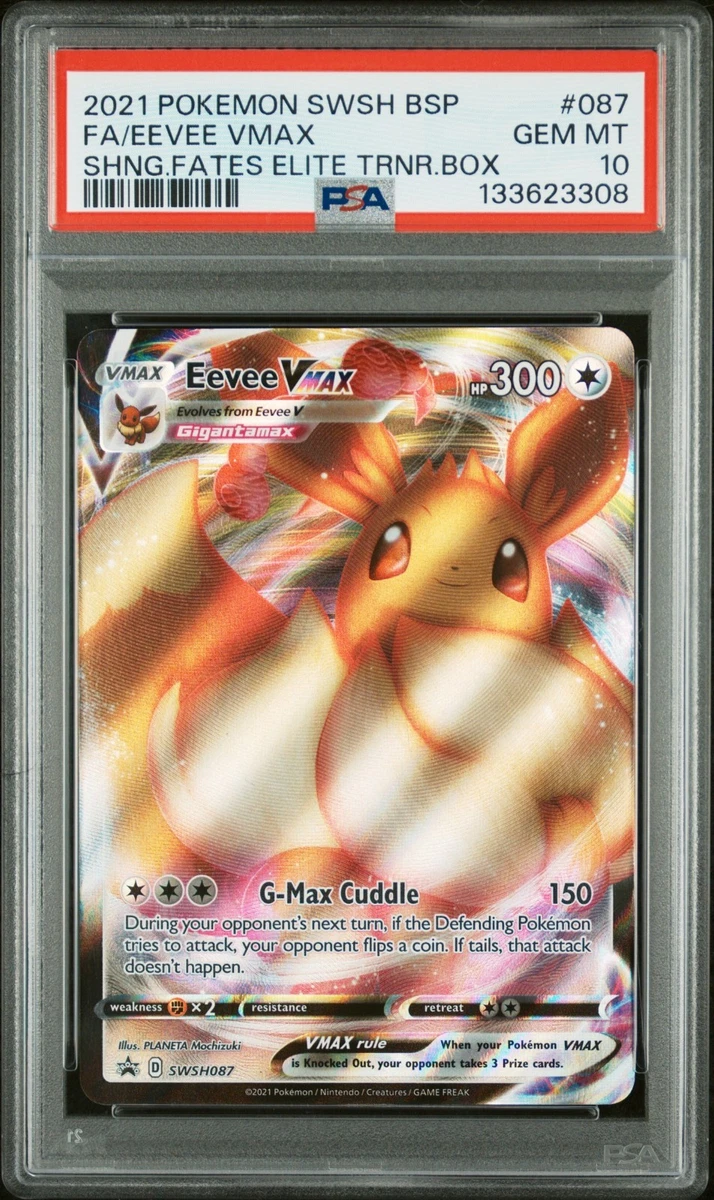 Eevee Pokémon TCG Professional Sports Authenticator (PSA) Grade 10