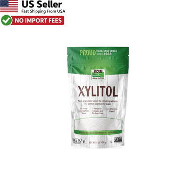 NOW Foods Pure Xylitol Powder Keto Friendly Low Calorie Sweetener 1 Lb FROM USA