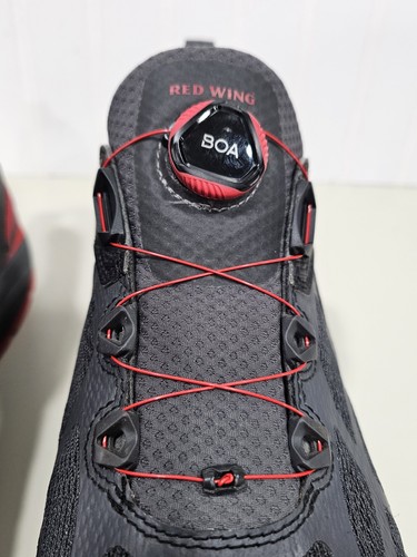 Red Wing Mens Work Shoes 6343 Safety Toe Boa Laces Speed Lace 11 D Vibram New - Picture 7 of 19