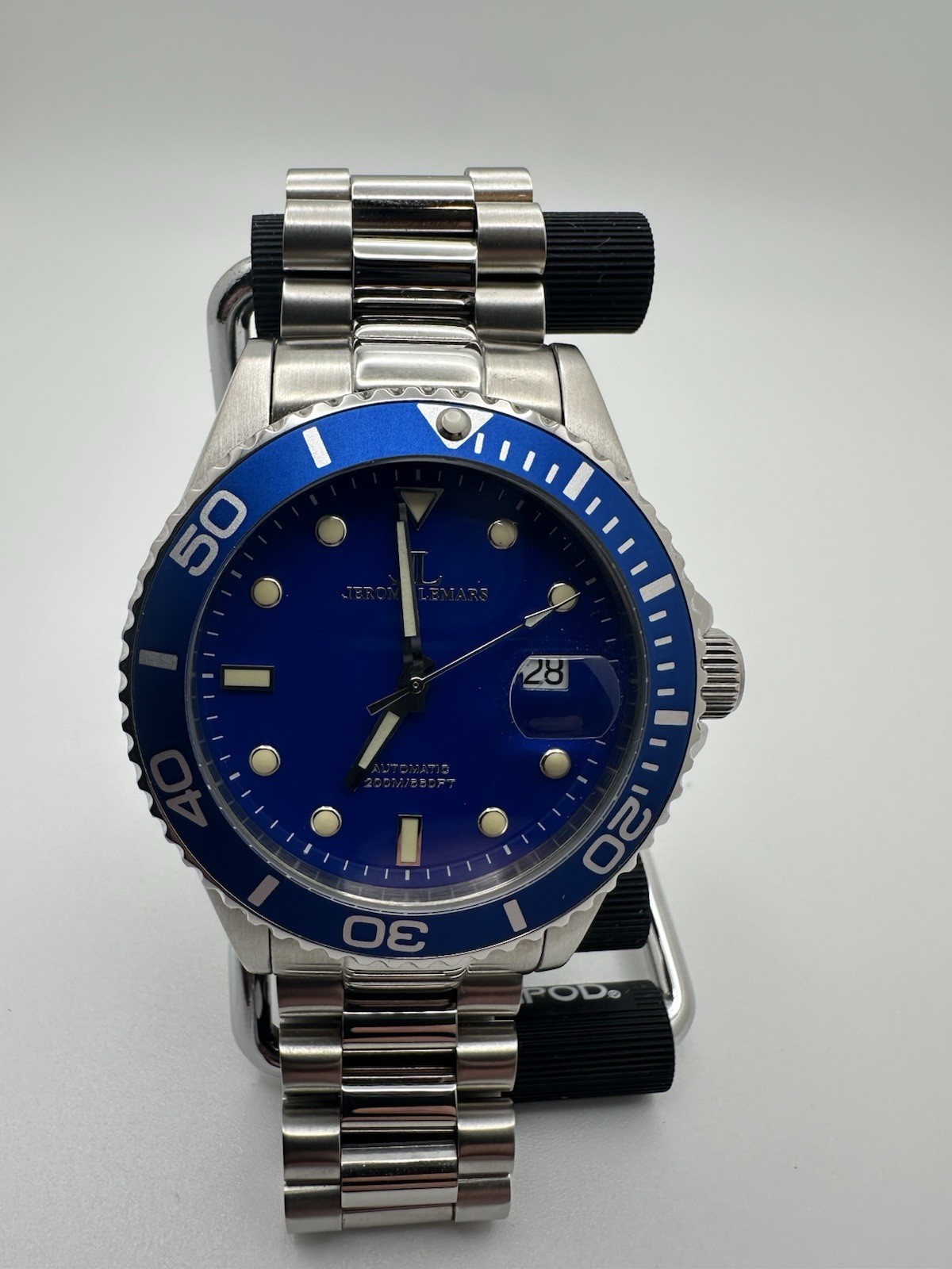 Jerome Lemars automatic dive watch Blue Dial And … - image 5