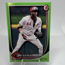 Bowman 2024 Elly De La Cruz #44 Green Parallel Cincinnati Reds /399