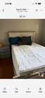 Queen Gray Wood Bed Frame for Bedroom with Headboard & Footboard — photo 1