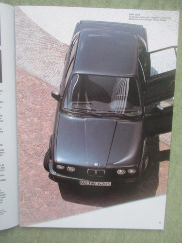 BMW 325 iX +Katalysator E30 Katalog September 1986