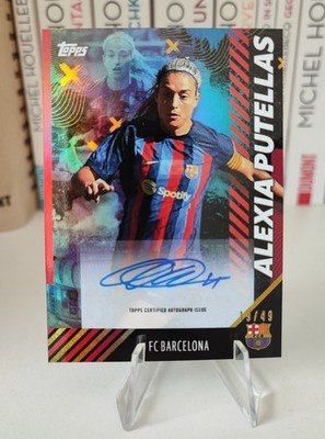 Alexia Putellas Topps FC Barcelona Team Set Champions 2023 Captain Auto /49