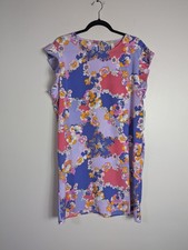 NWT Nine-Eight New York Ditsy Floral Retro Print Shift Dress Size Large L