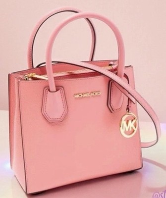 Michael Kors Mercer Medium Saffiano Leather Crossbody Tote In Primrose