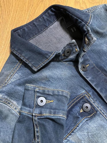11 by BBS DON'T DENIM JACKET Vintage Indigo S - Picture 3 of 8