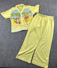 Winnie the Pooh Vintage 70s Walt Disney Sears Roebuck Pajama Set Large 6-7 