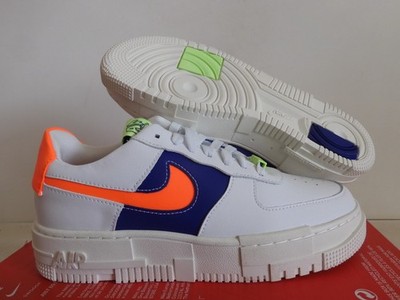 Nike Air Force 1 AF1 Pixel White-Crimson-Blue Womens Sz 9 [DM8340-100]