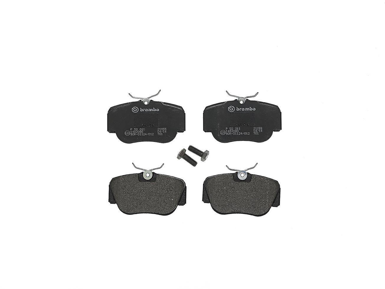 Für BREMBO P 50 011 Brake Pad Set, Disc Brake - Bild 4