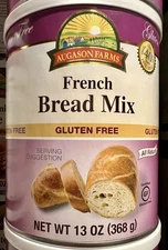 Augason Farms French Bread Mix Gluten Free 13 oz Can Emergency Food Storage NEW