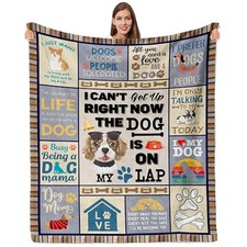 Dog Lover Gifts for Women Gifts for Women, Dog Throw Blanket 80x60 inch Dog Mom
