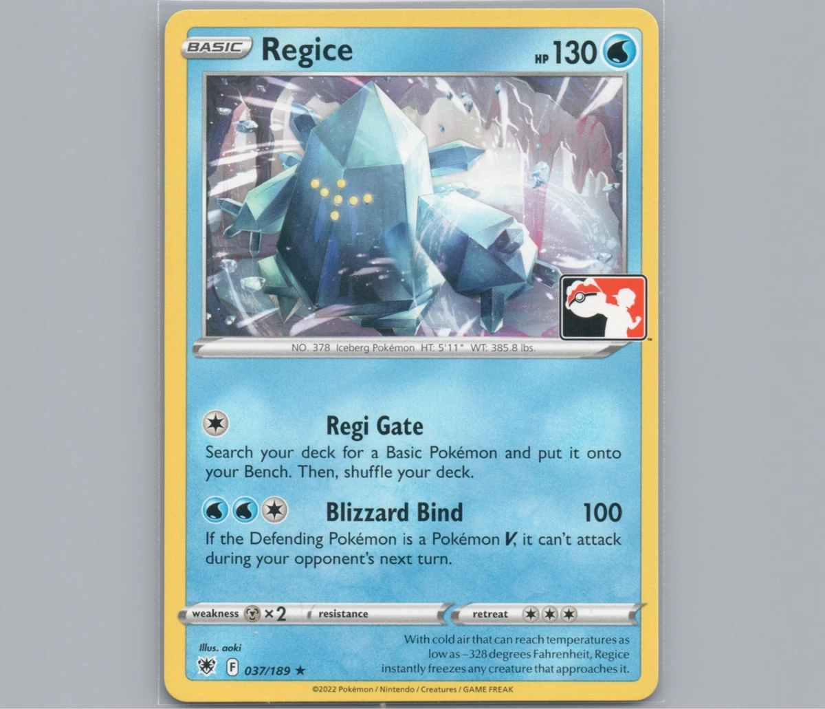 Regice 037/189 Prize Pack Series Cards for sale | eBay