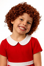 Little Orphan Annie Inspired Wig   Red Curly Child Costume Wig   Musical, Hallow