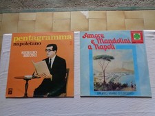 LP 2 pezzi  SERGIO BRUNI PENTAGRAMMA NAPOLETANO E AMORE A NAPOLI [C7]